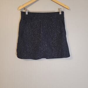 Orvis Travel Skort Womens S‎ Black Pattern Active Outdoor Tennis Golf Hiking